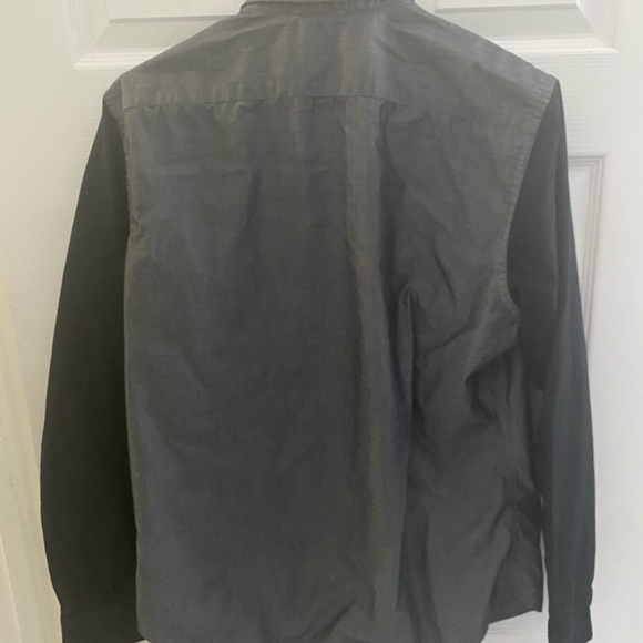 Banana Republic button down Grey, with black sleeves, medium - Picture 3 of 3